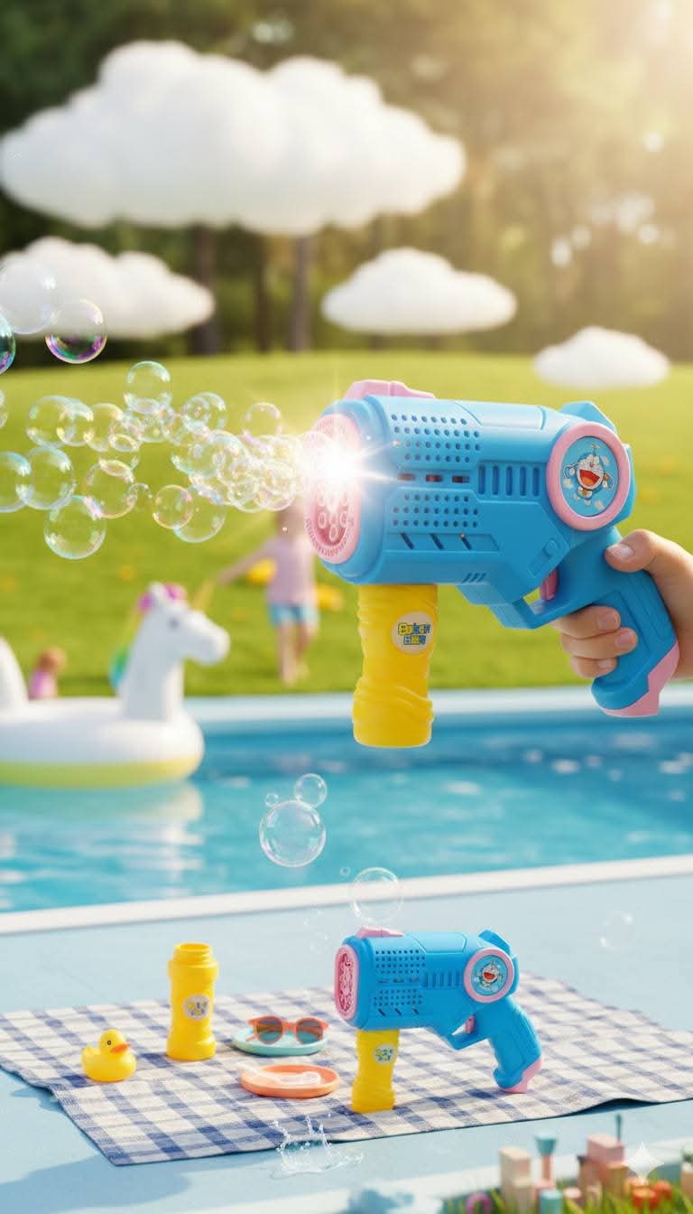 STL727 কিডস অটোমেটিক বাবল গান  STL727 Automatic Bubble Gun for Kids