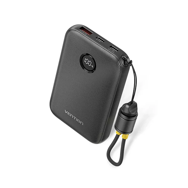 Vention FKAB0-C 10000mAh 22.5W Fast Charging Power Bank with Built-in USB-C Cable