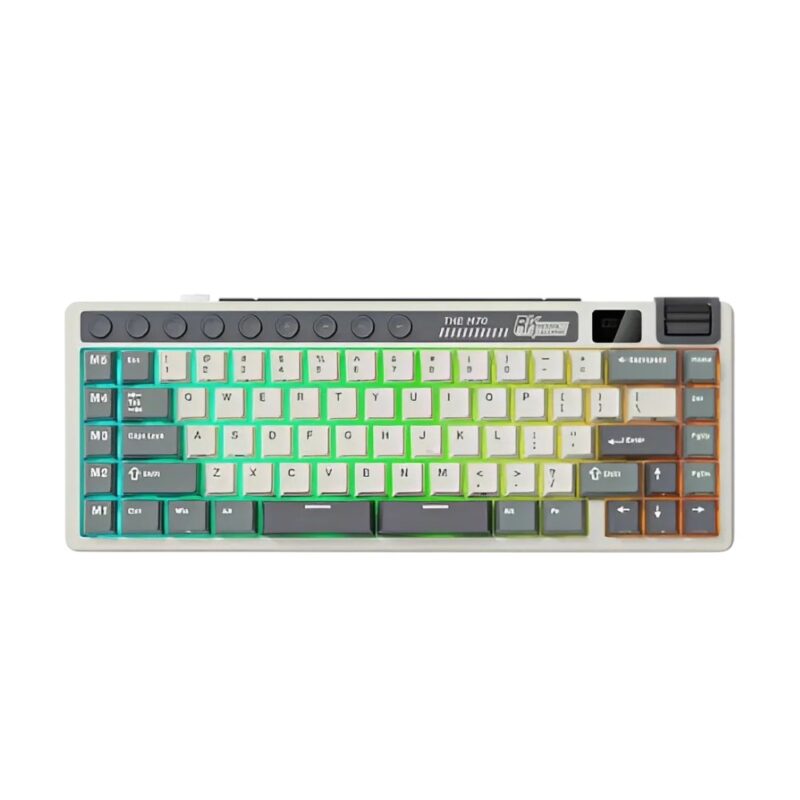 ROYAL KLUDGE RK M70 Tri-Mode Wireless Mechanical Gaming Keyboard – Cyan