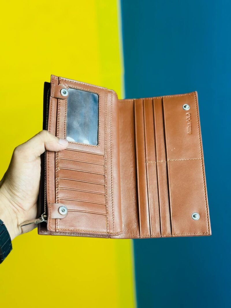 Men’s Genuine Leather Long Wallet – Multi Card Holder