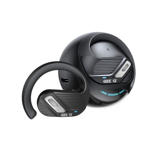 Geeoo T7 Open-Ear Wireless Earbuds – Black