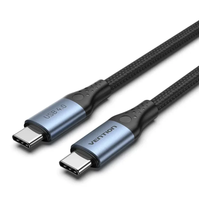 Vention Cotton Braided 1M USB 4.0 Type-C to Type-C 5A Cable